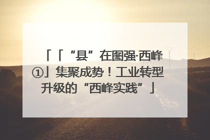 「“县”在图强·西峰①」集聚成势！工业转型升级的“西峰实践”