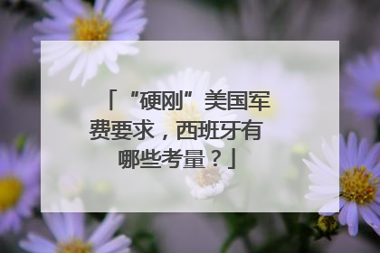“硬刚”美国军费要求，西班牙有哪些考量？