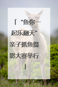 “鱼你一起乐翻天”亲子抓鱼摄影大赛举行