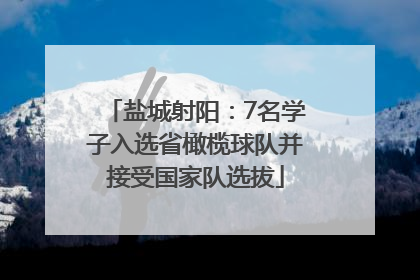 盐城射阳：7名学子入选省橄榄球队并接受国家队选拔
