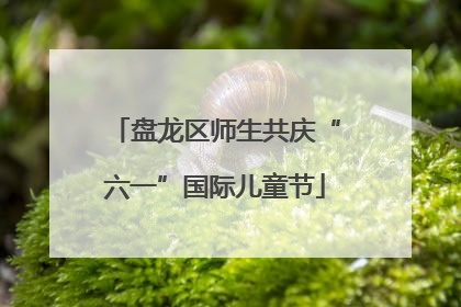 盘龙区师生共庆“六一”国际儿童节