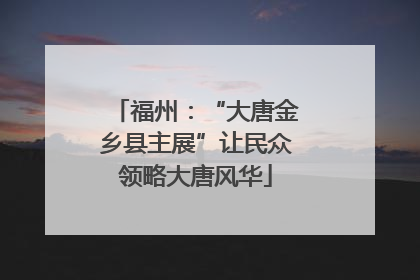 福州：“大唐金乡县主展”让民众领略大唐风华