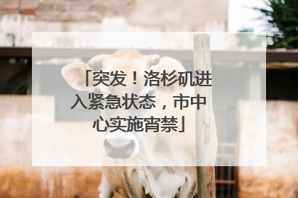 突发！洛杉矶进入紧急状态，市中心实施宵禁