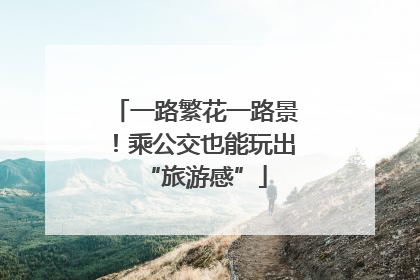 一路繁花一路景！乘公交也能玩出“旅游感”
