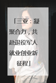三亚：凝聚合力，共赴退役军人就业创业新征程