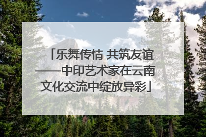 乐舞传情 共筑友谊——中印艺术家在云南文化交流中绽放异彩
