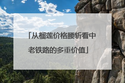 从榴莲价格腰斩看中老铁路的多重价值