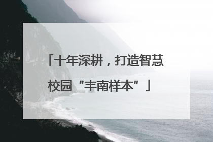 十年深耕，打造智慧校园“丰南样本”
