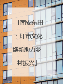 南安东田：圩市文化焕新助力乡村振兴