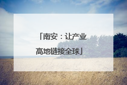 南安：让产业高地链接全球
