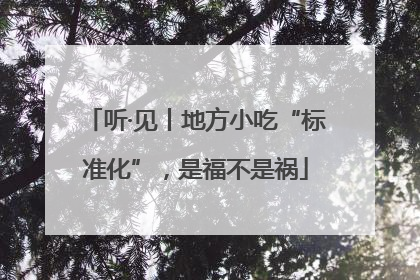 听·见丨地方小吃“标准化”，是福不是祸
