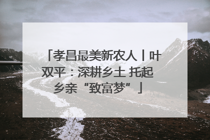 孝昌最美新农人丨叶双平：深耕乡土 托起乡亲“致富梦”