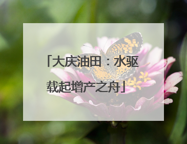 大庆油田：水驱载起增产之舟