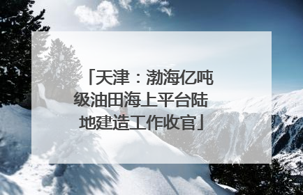 天津：渤海亿吨级油田海上平台陆地建造工作收官