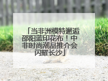 当非洲模特邂逅邵阳蓝印花布！中非时尚潮品推介会闪耀长沙