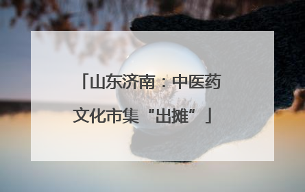 山东济南：中医药文化市集“出摊”