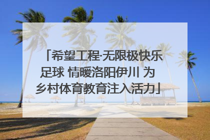 希望工程·无限极快乐足球 情暖洛阳伊川 为乡村体育教育注入活力