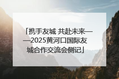 携手友城 共赴未来——2025黄河口国际友城合作交流会侧记