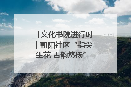 文化书院进行时｜朝阳社区“指尖生花 古韵悠扬”公益课堂开课了