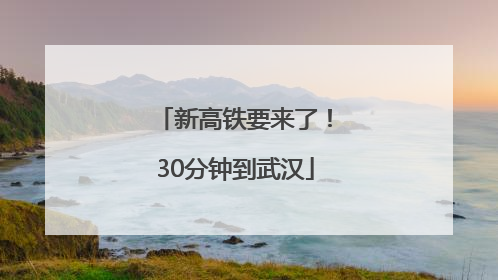 新高铁要来了！30分钟到武汉
