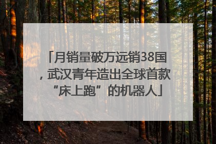 月销量破万远销38国，武汉青年造出全球首款“床上跑”的机器人