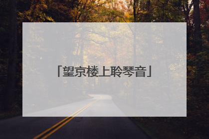 望京楼上聆琴音