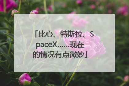 比心、特斯拉、SpaceX……现在的情况有点微妙