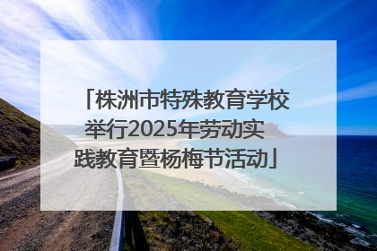株洲市特殊教育学校举行2025年劳动实践教育暨杨梅节活动