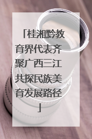 桂湘黔教育界代表齐聚广西三江共探民族美育发展路径