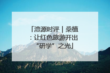 澧源时评｜桑植：让红色旅游开出“研学”之光