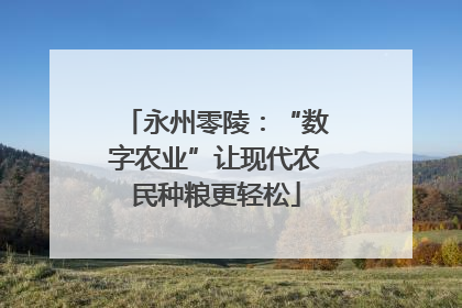 永州零陵：“数字农业”让现代农民种粮更轻松