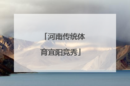 河南传统体育宜阳竞秀