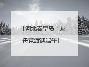 河北秦皇岛：龙舟竞渡迎端午