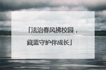法治春风拂校园，藏蓝守护伴成长