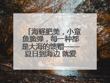 海蛏肥美，小章鱼脆弹，每一种都是大海的馈赠——夏日到海边 就爱那口鲜