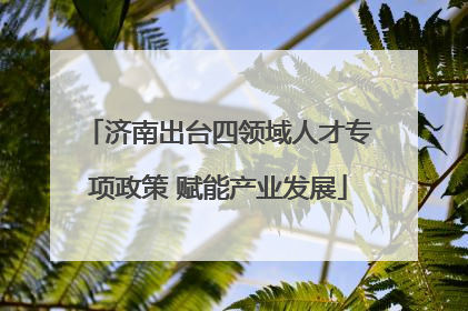 济南出台四领域人才专项政策 赋能产业发展