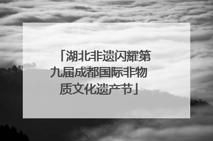 湖北非遗闪耀第九届成都国际非物质文化遗产节