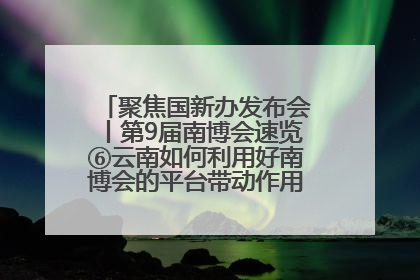 聚焦国新办发布会丨第9届南博会速览⑥云南如何利用好南博会的平台带动作用，深化与南亚国家的交流与合作？