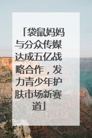 袋鼠妈妈与分众传媒达成五亿战略合作，发力青少年护肤市场新赛道