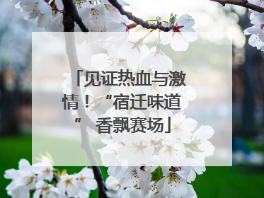 见证热血与激情！“宿迁味道” 香飘赛场