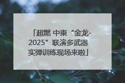 超燃 中柬“金龙-2025”联演多武器实弹训练现场来啦