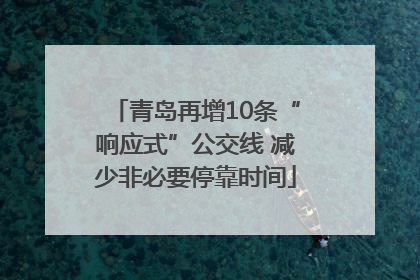 青岛再增10条“响应式”公交线 减少非必要停靠时间