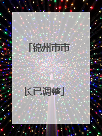 锦州市市长已调整