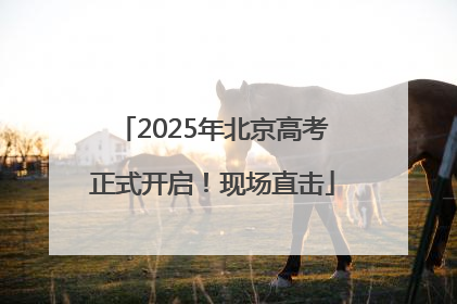 2025年北京高考正式开启！现场直击