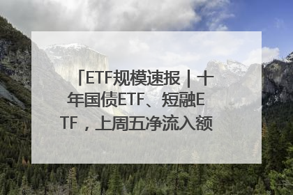ETF规模速报｜十年国债ETF、短融ETF，上周五净流入额均超20亿元